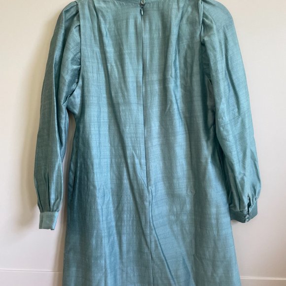 MIRTH Caftans teal colored mini-dress size small. BRAND NEW! - Picture 5 of 8